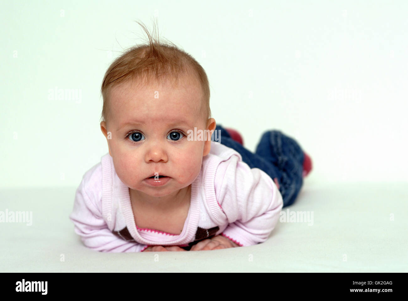 baby expression childhood Stock Photo