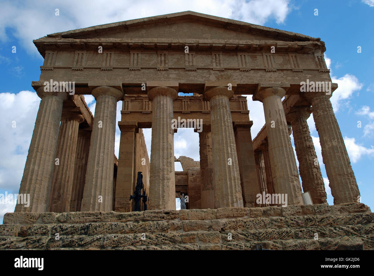 temple columns ruin Stock Photo