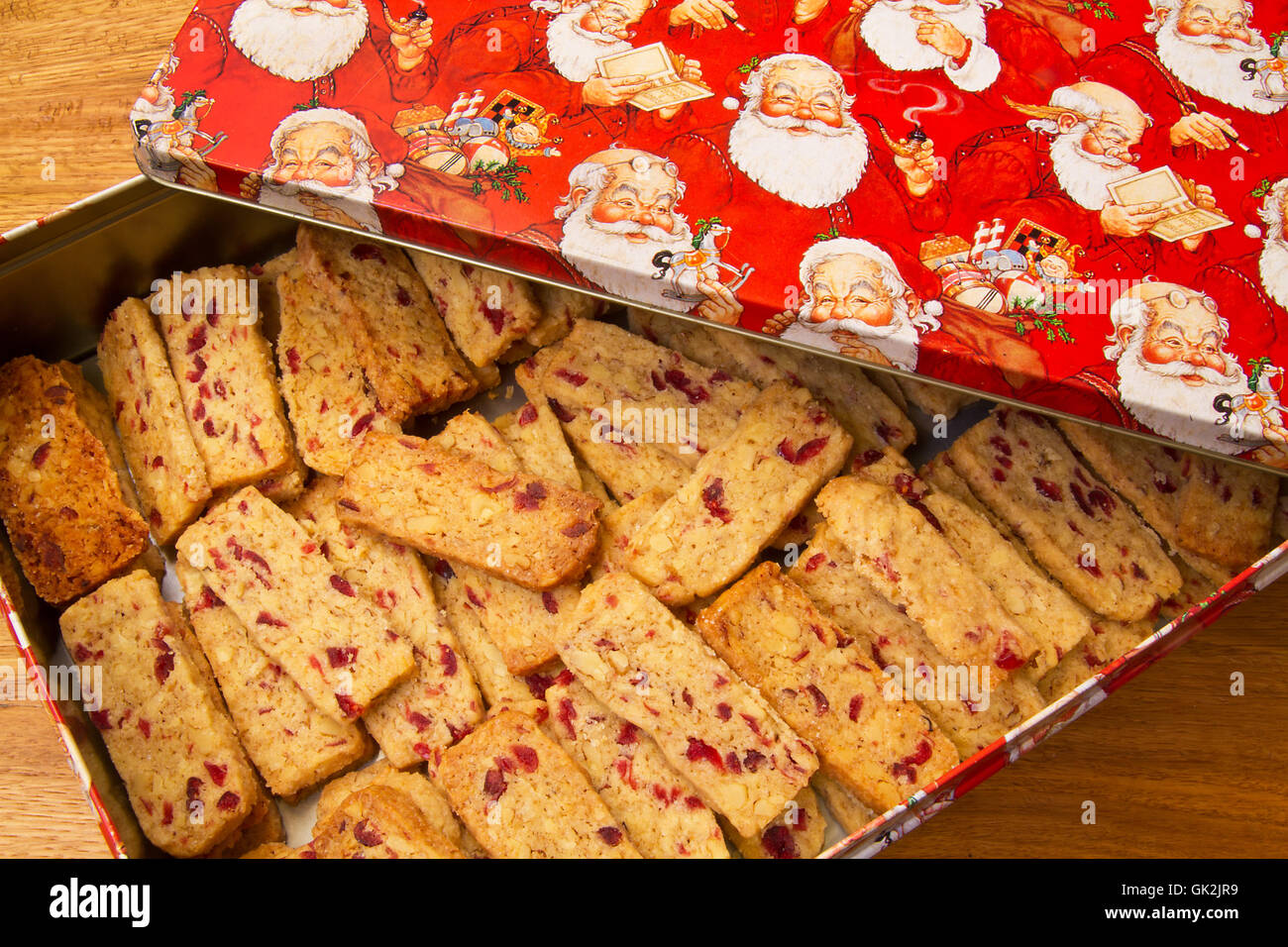 tin walnut tin can Stock Photo