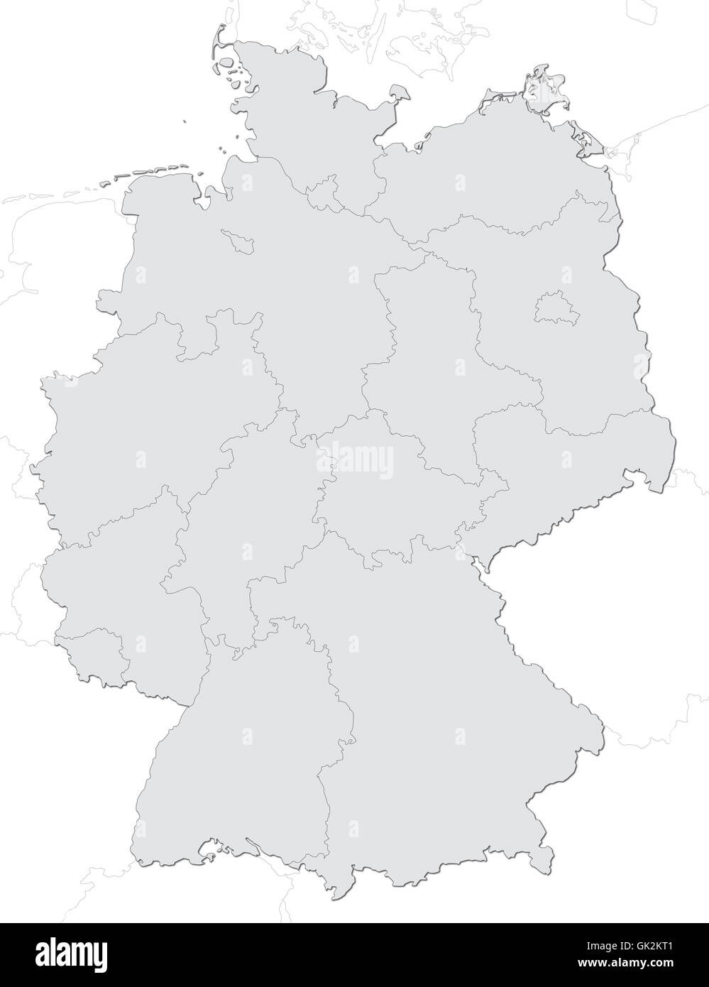 germany map Stock Photo