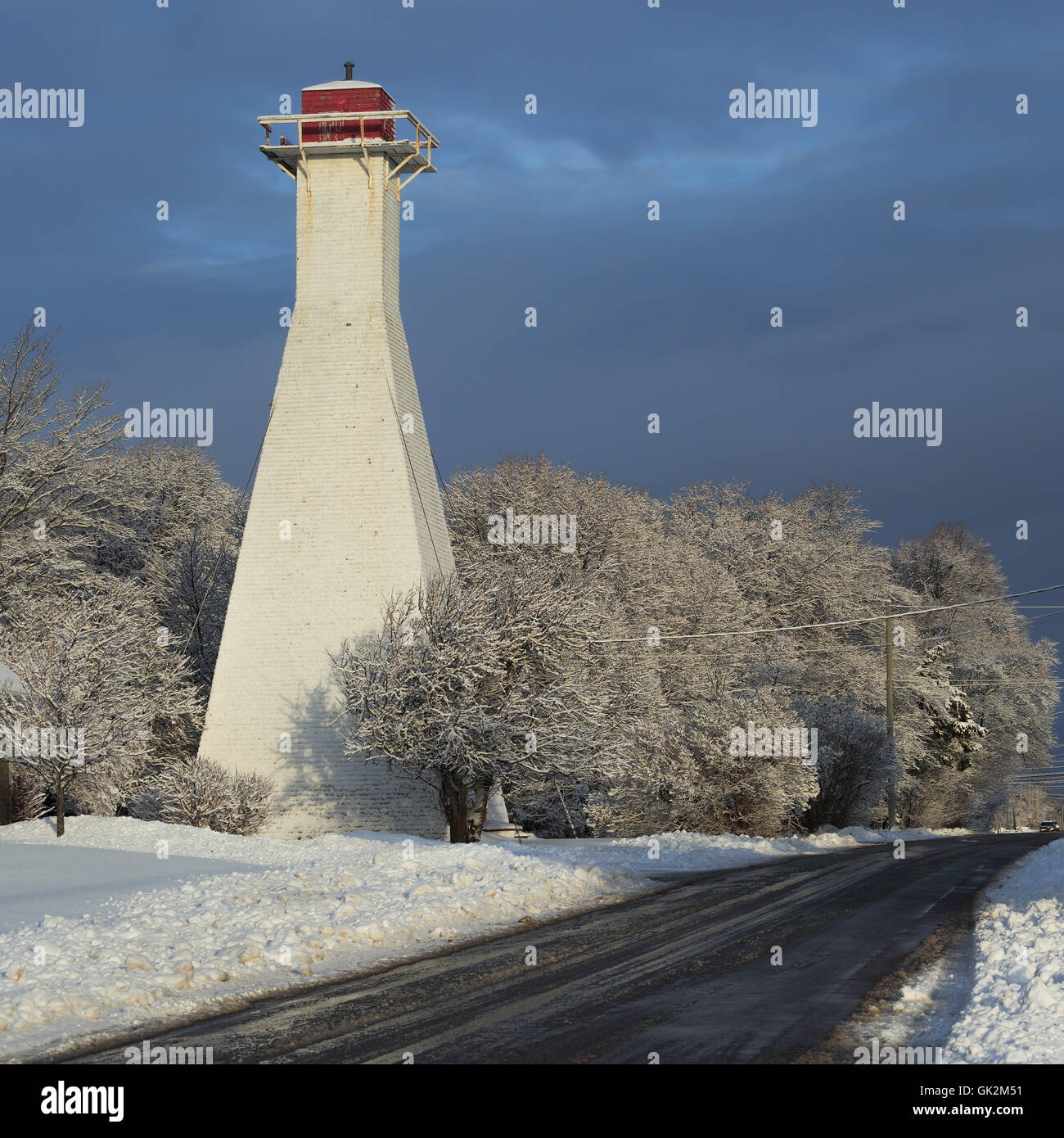Lighthouse or range light in Summerside, Prince Edward Island, Canada