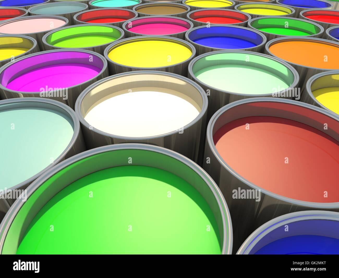 colour bucket paint Stock Photo Alamy