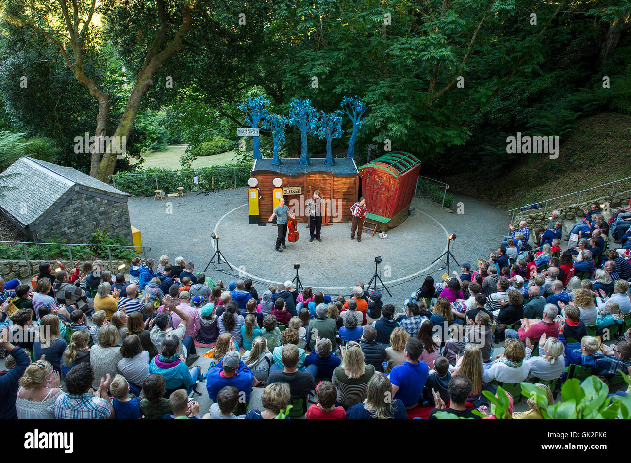 Danny, Champion of the World performed at Trebah Garden amphitheatre in Cornwall. Stock Photo