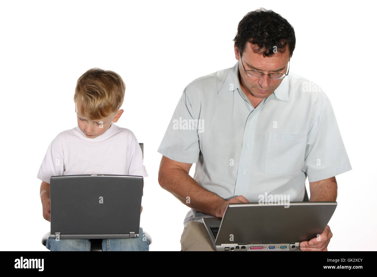 son adult adults Stock Photo