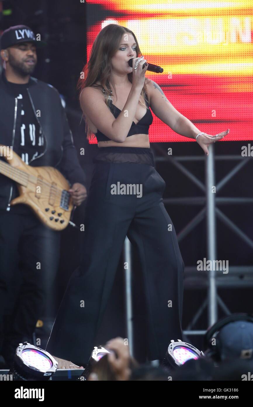 Nick Jonas and Tove Lo seen performing on Jimmy Kimmel Live Featuring ...