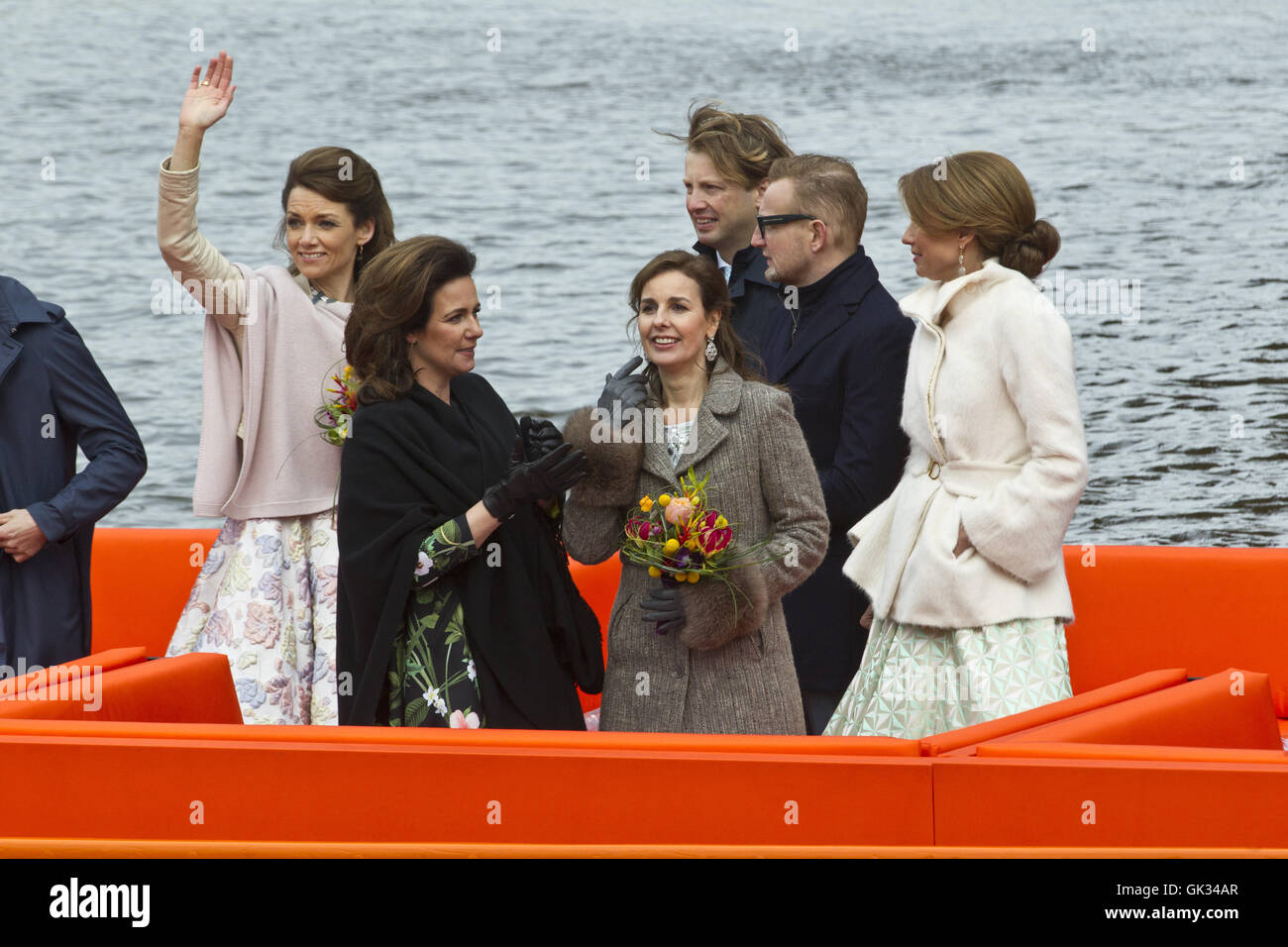 King’s Day (Koningsdag) celebrations in Zwolle  Featuring: Prince Pieter Christiaan, Princess Anita, Prince Bernhard, Princess Annette, Prince Maurits, Princess Marilene, Prince Floris, Princess Aimée Where: Zwolle, Overijssel, Netherlands When: 27 Apr 20 Stock Photo