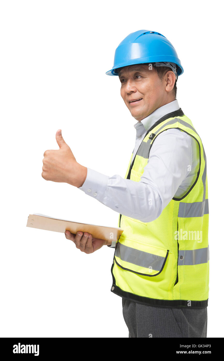 Construction Engineering inspector Stock Photo Alamy