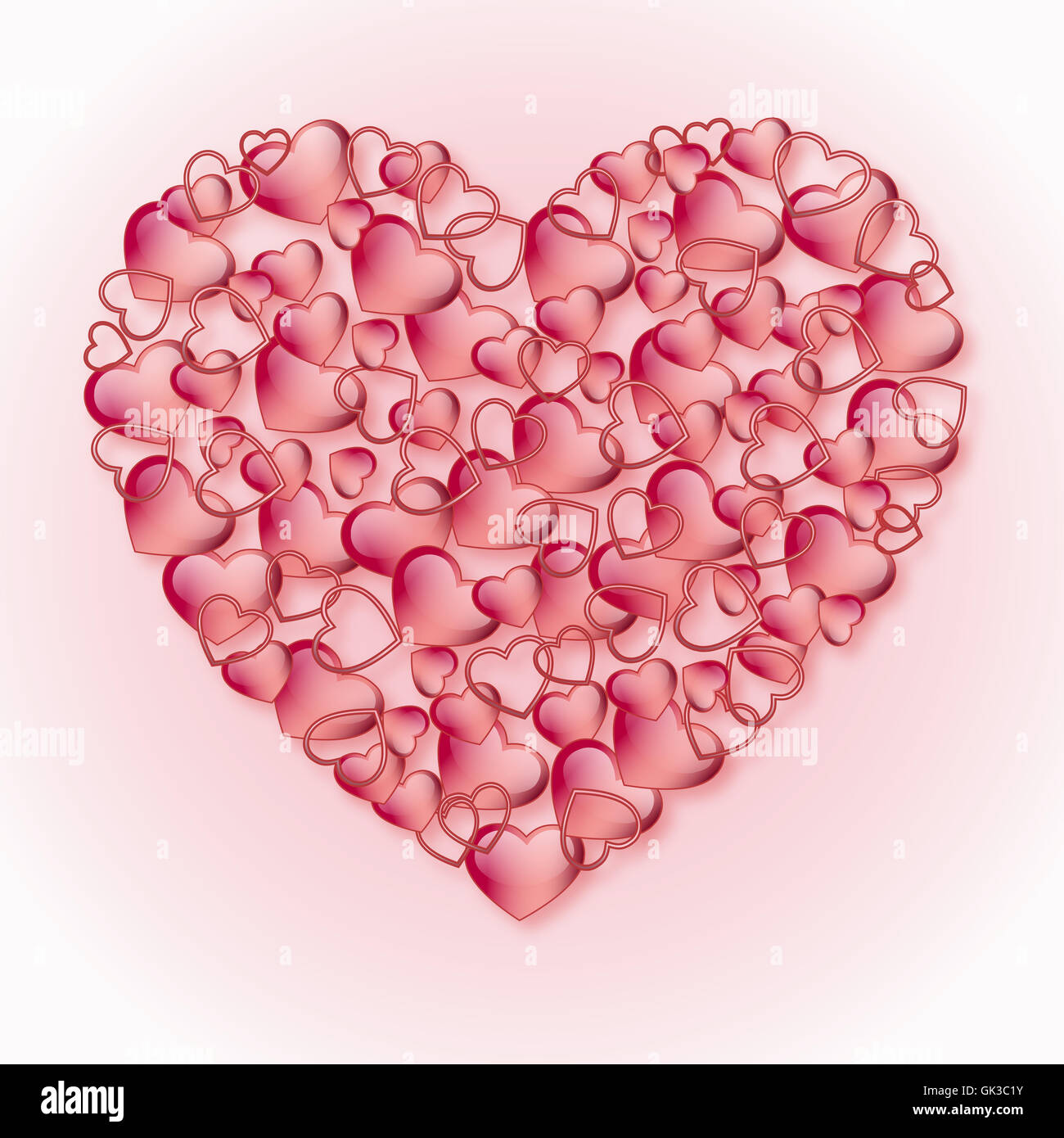 Valentines day shiny hearts hi-res stock photography and images - Alamy