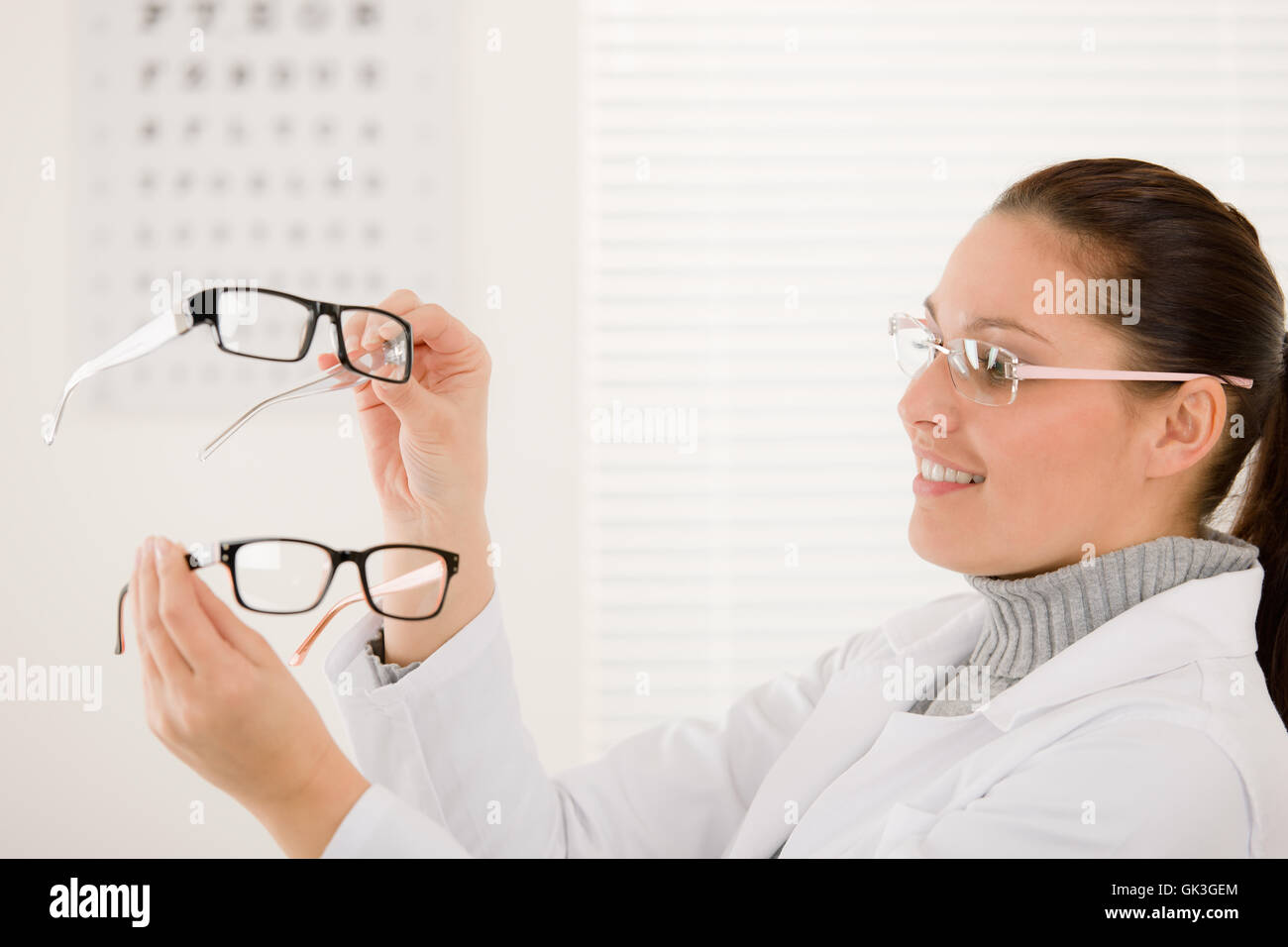 woman spectacles glasses Stock Photo