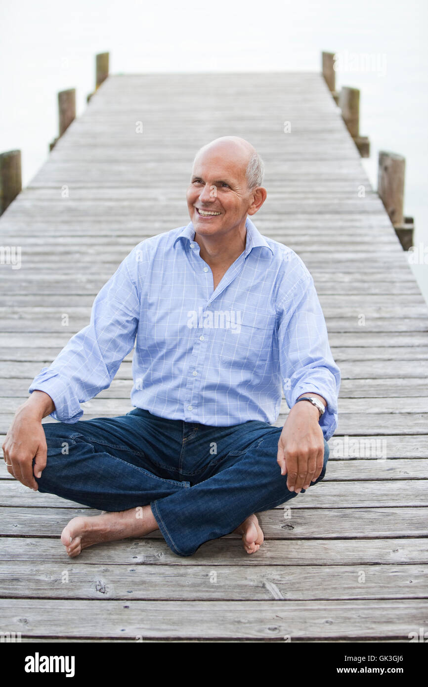 pension put sitting Stock Photo