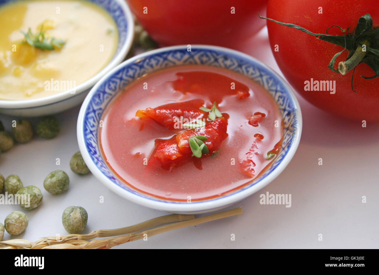 liquid vegetable tomato soup Stock Photo Alamy