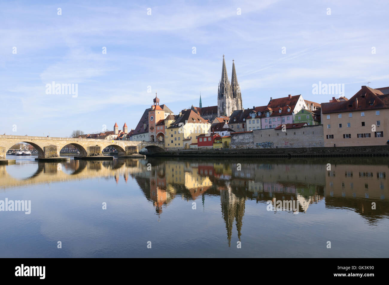 old town of regensburg,germany Stock Photo