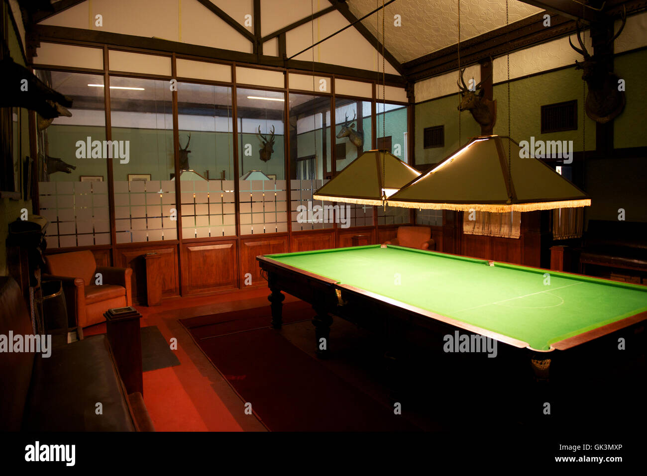 Nuwara Eliya, Sri Lanka Billiard room, The Hill Club, Nuwara Eliya, or Little England, Sri