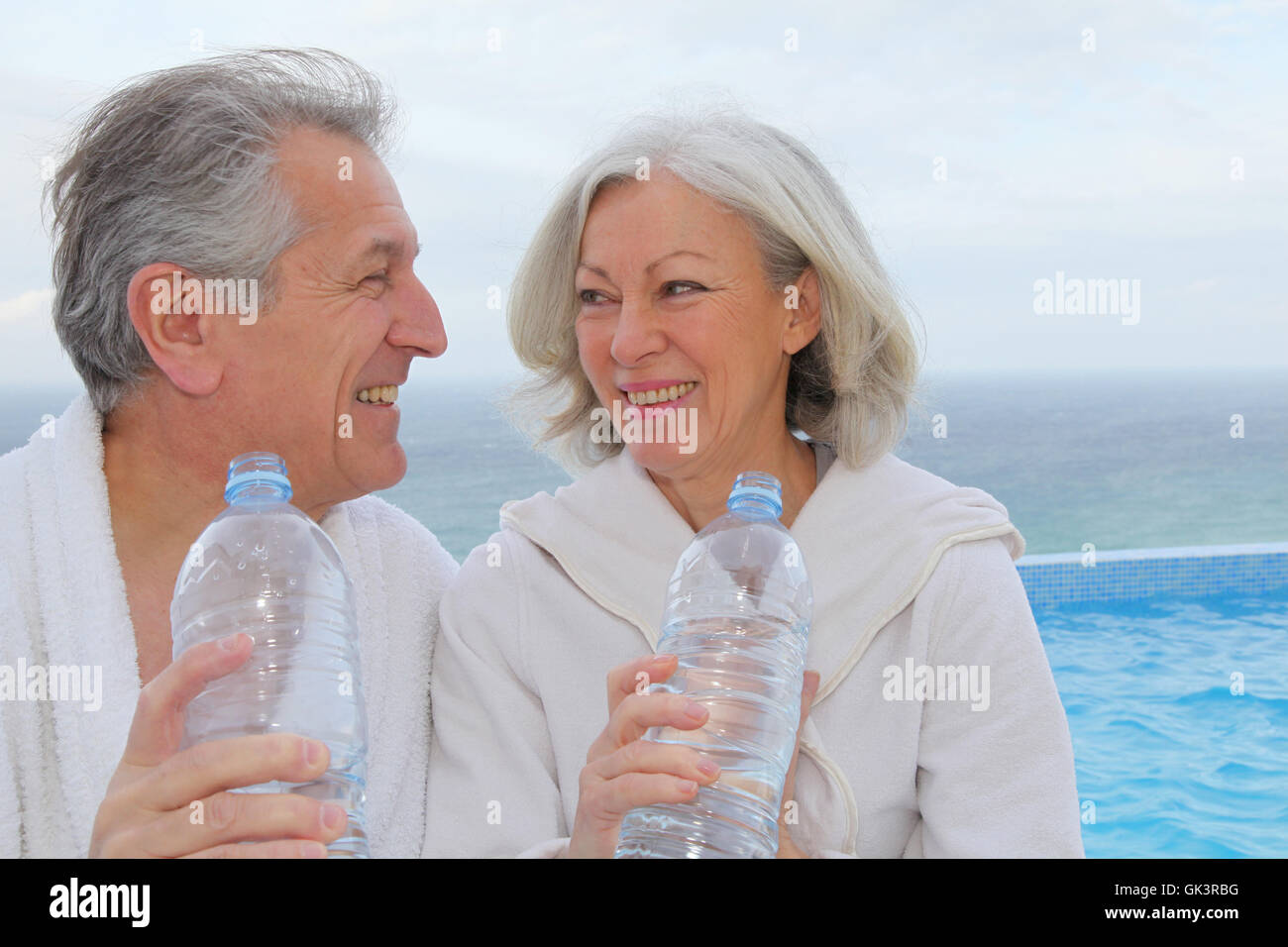 woman health drink Stock Photo