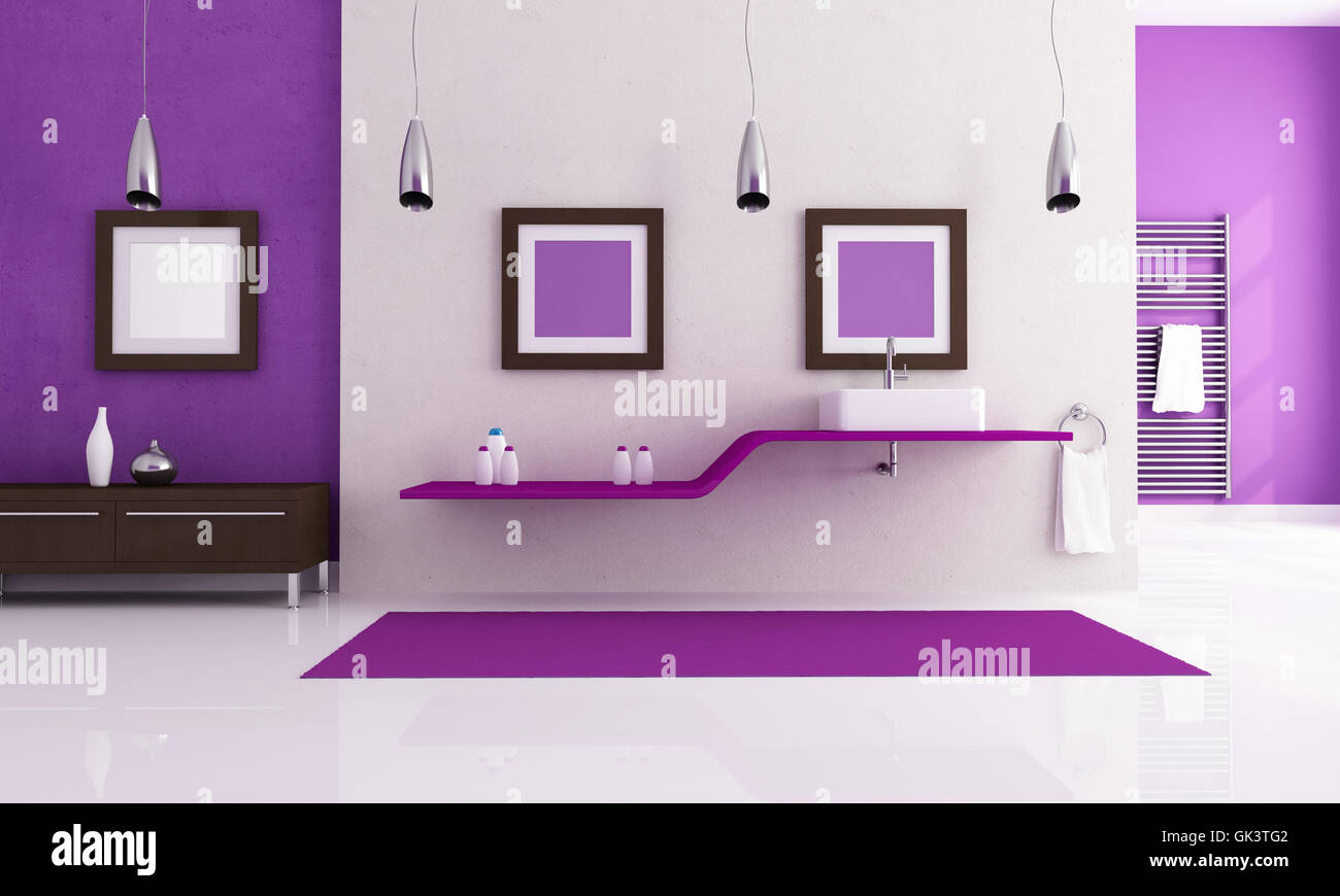 furniture interior bath tub Stock Photo
