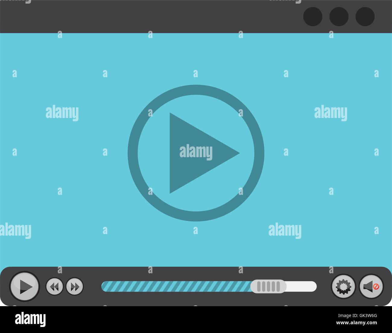 media player control panel icon Stock Vector Image & Art Alamy
