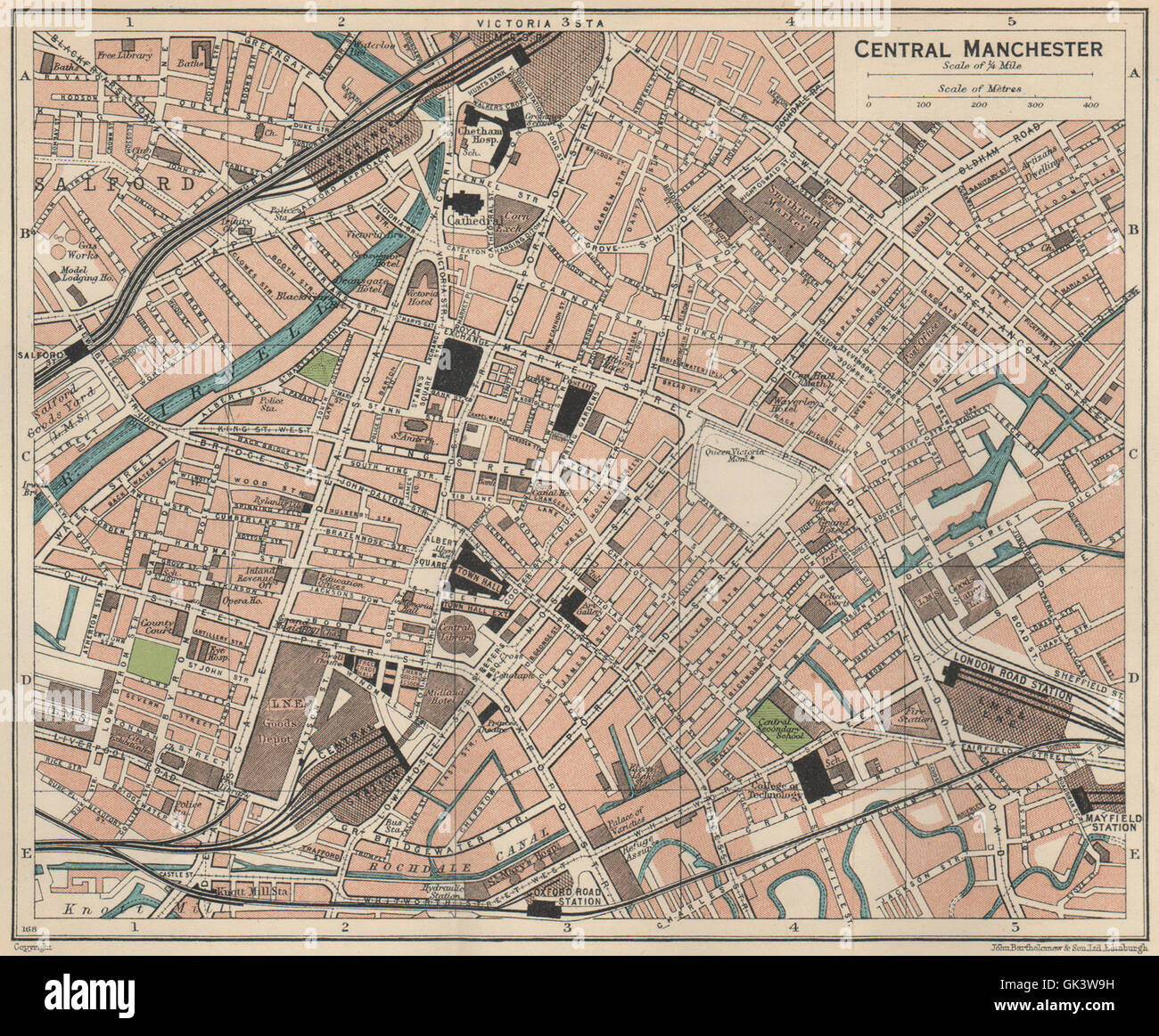 City plan Manchester UK