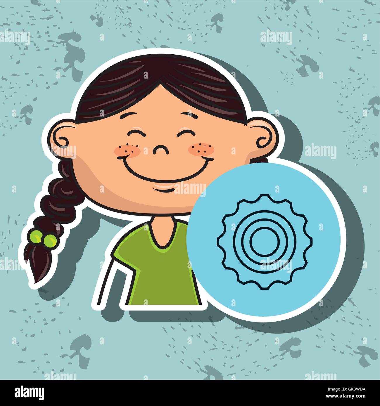 girl student school Stock Vector Image & Art - Alamy