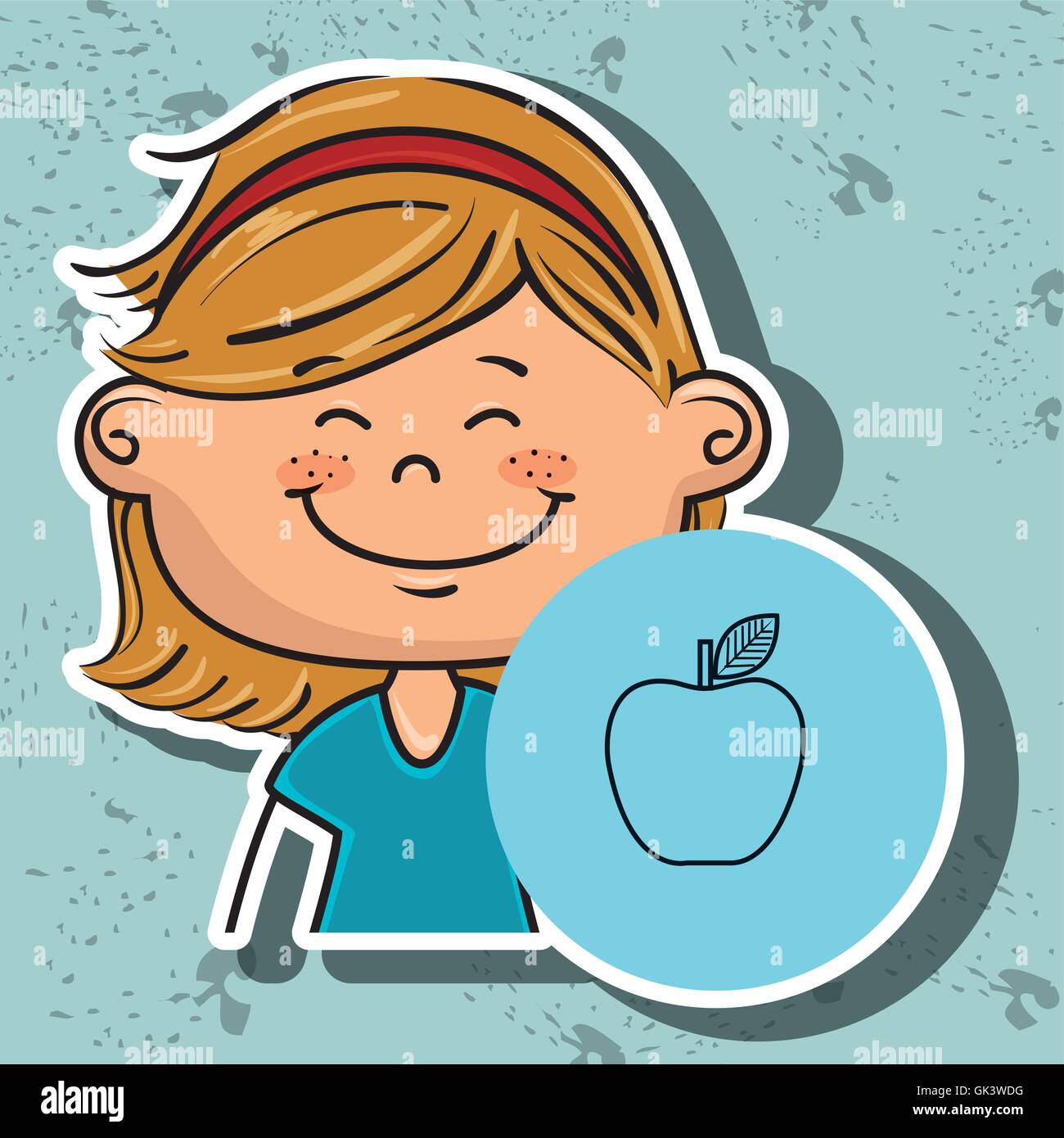 girl student school Stock Vector Image & Art - Alamy