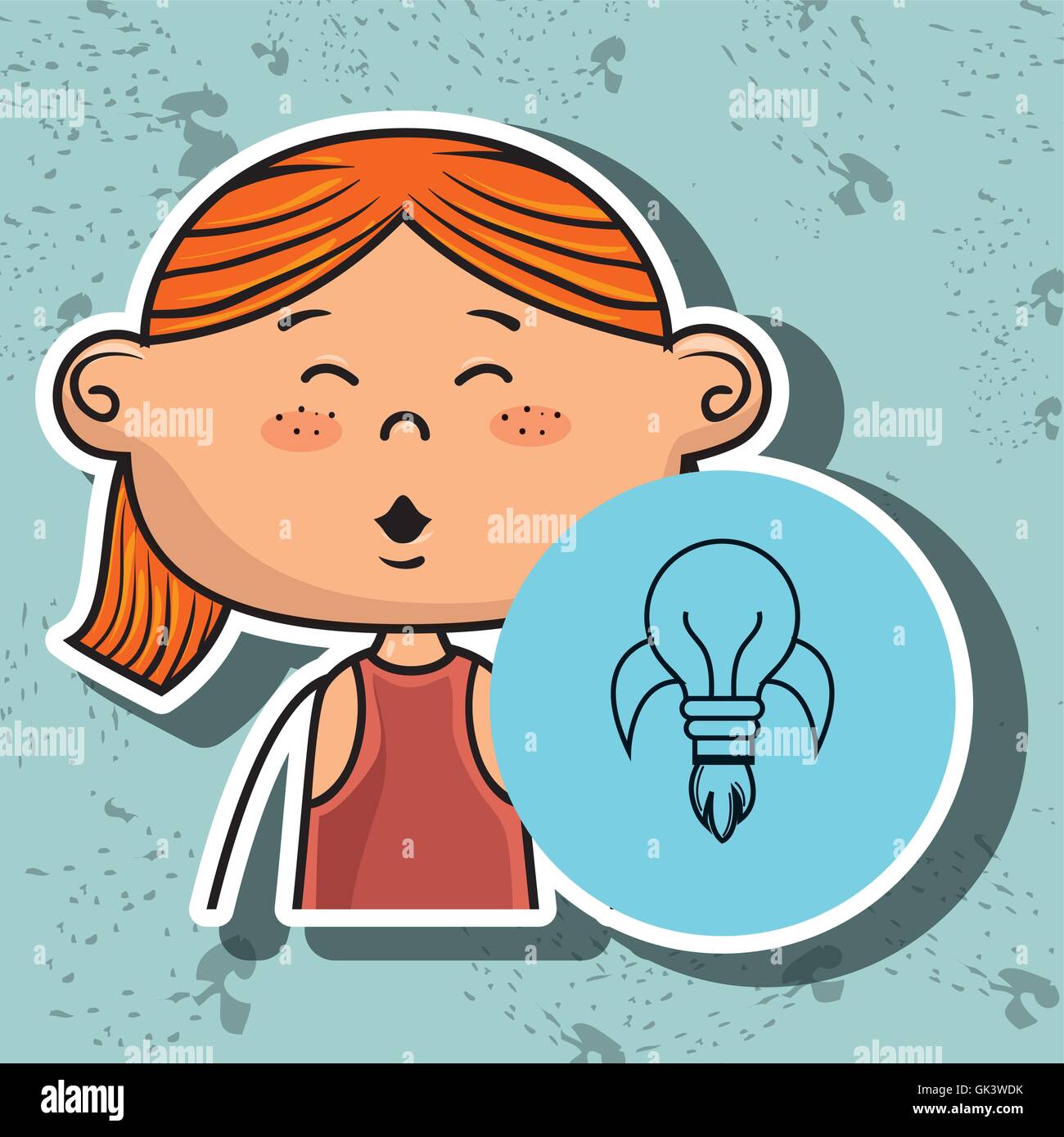 girl student school Stock Vector Image & Art - Alamy