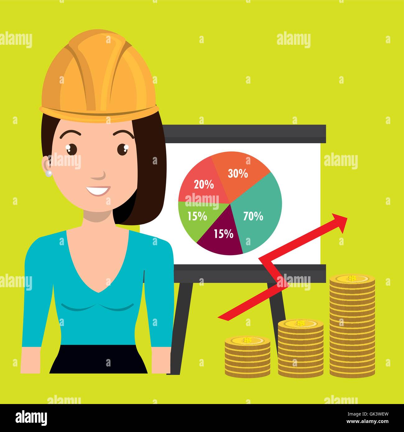 woman economy money Stock Vector Image & Art - Alamy
