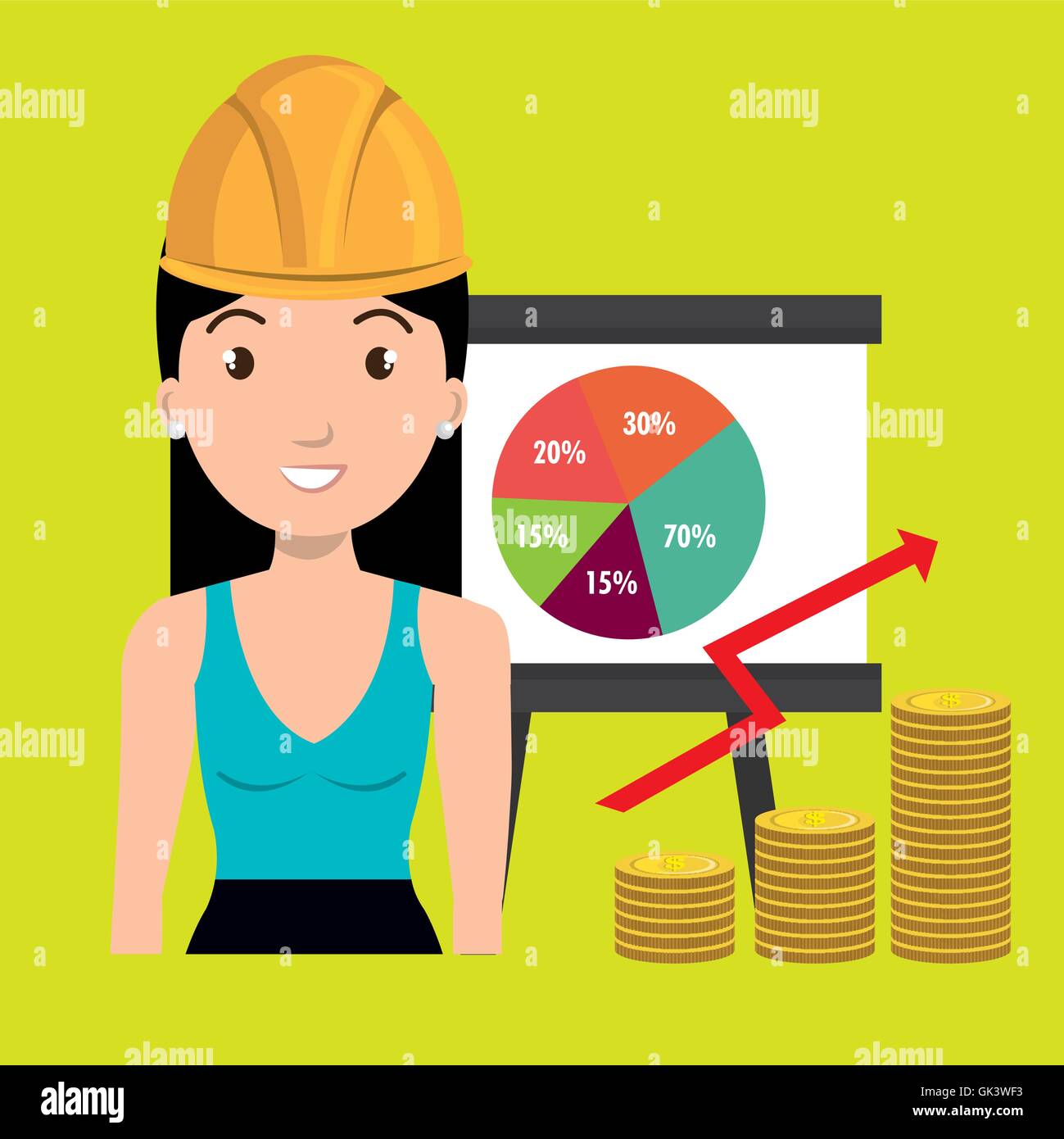 woman economy money Stock Vector Image & Art - Alamy