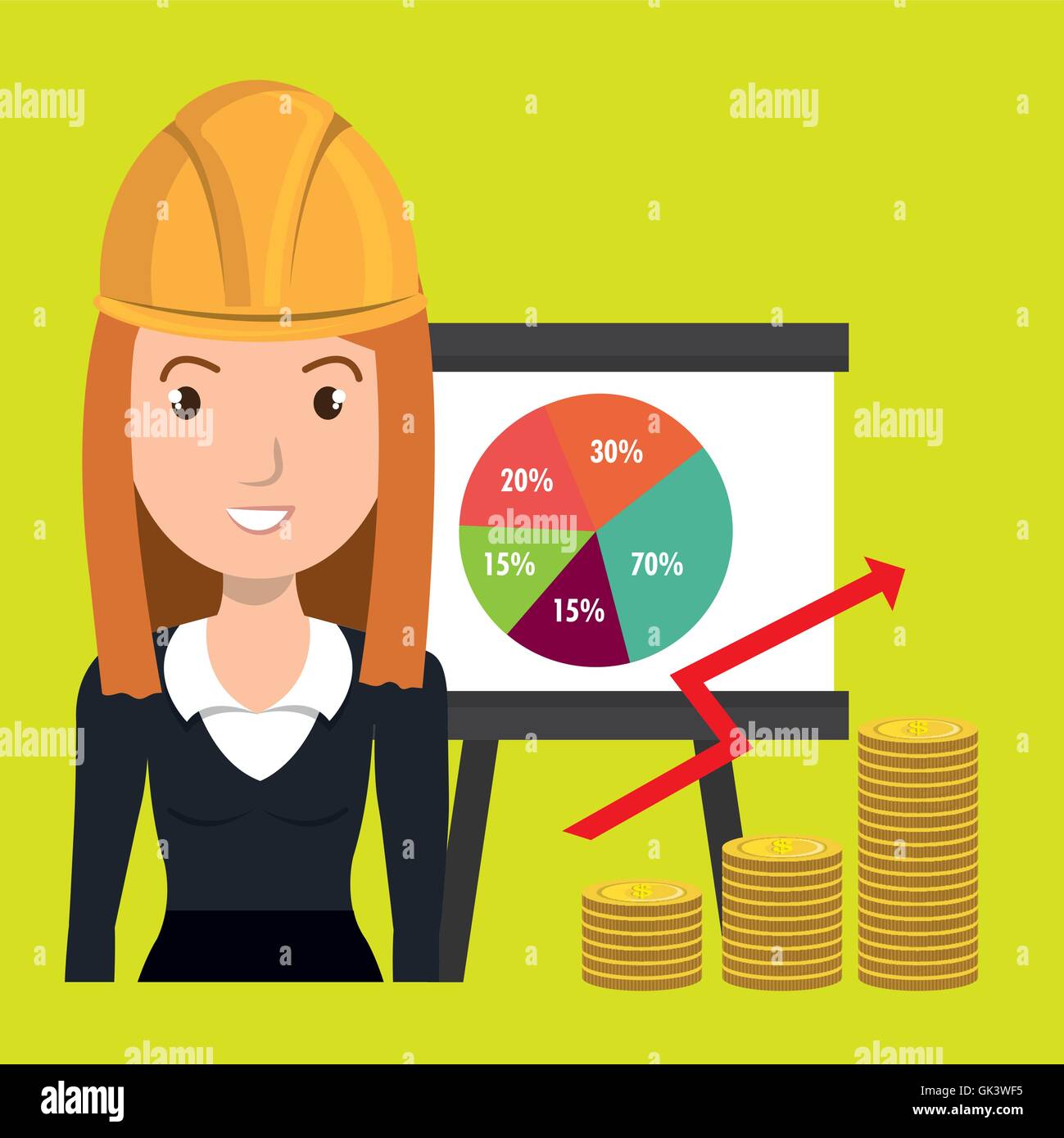 woman economy money Stock Vector Image & Art - Alamy