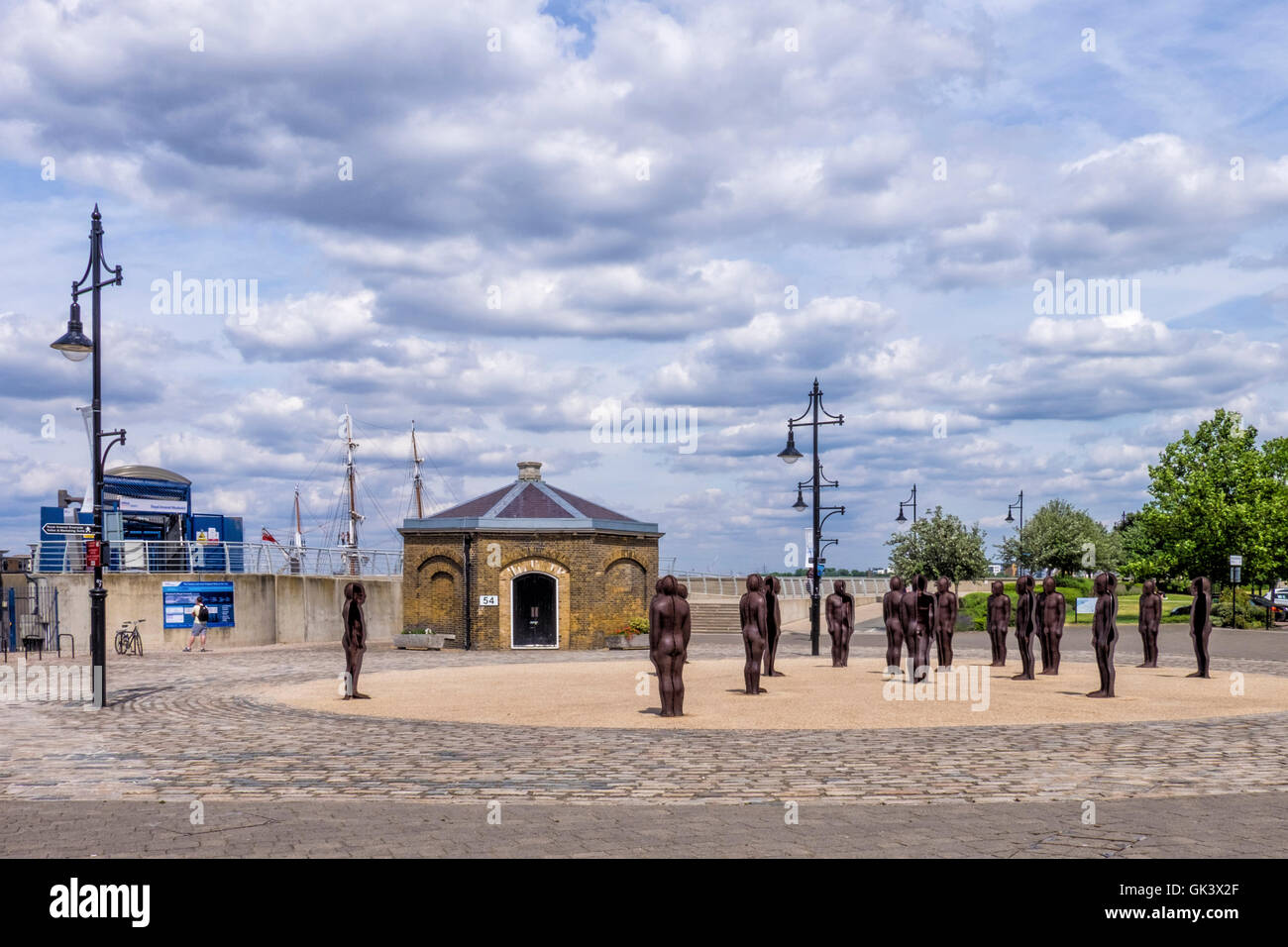 Woolwich, London.Royal Arsenal Riverside. Sculpture, The assembly by ...