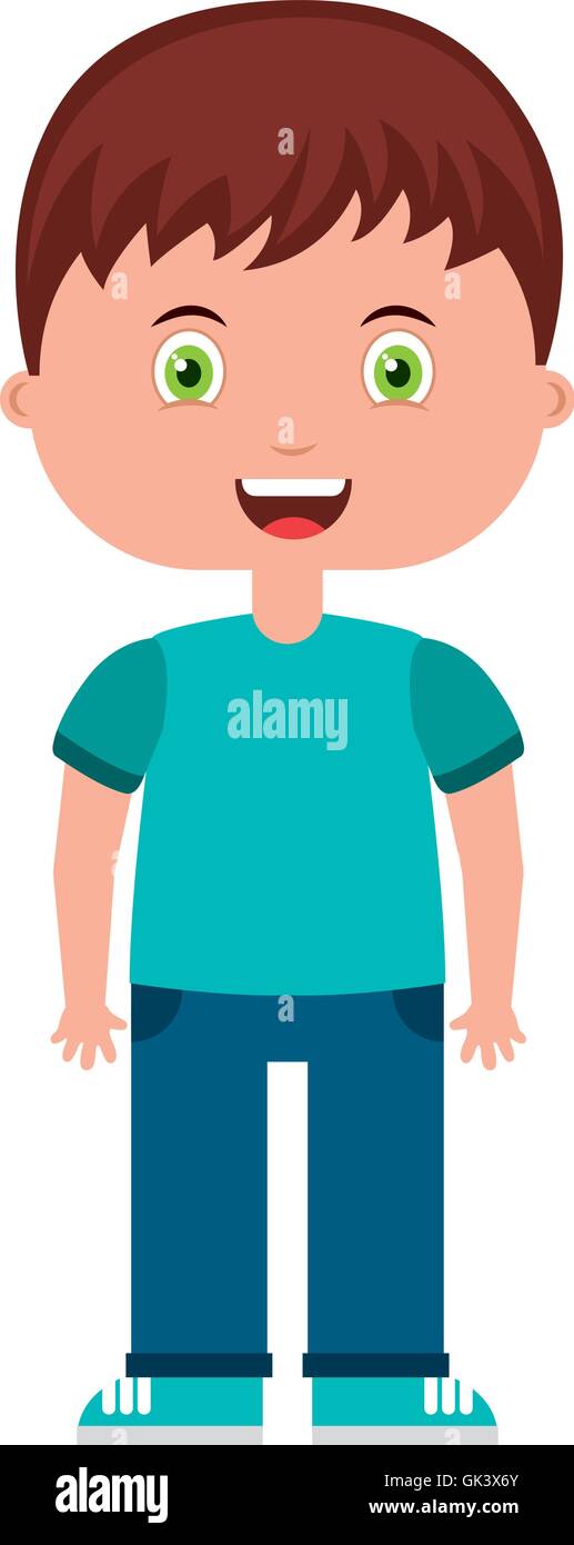 cute little boy isolated icon Stock Vector Image & Art - Alamy