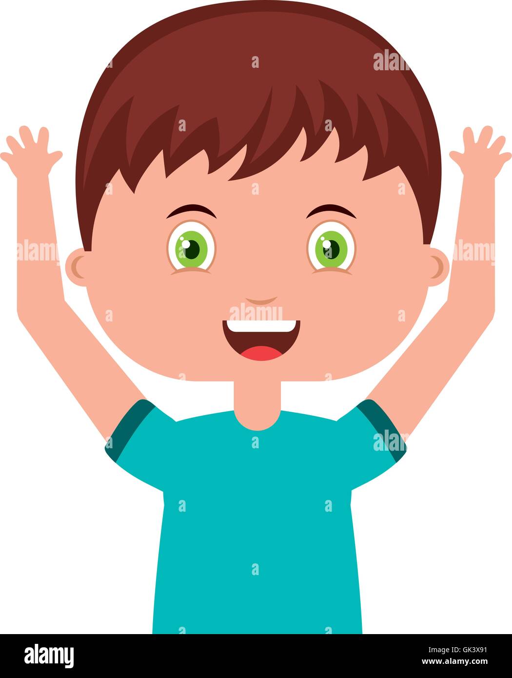 cute little boy isolated icon Stock Vector Image & Art - Alamy