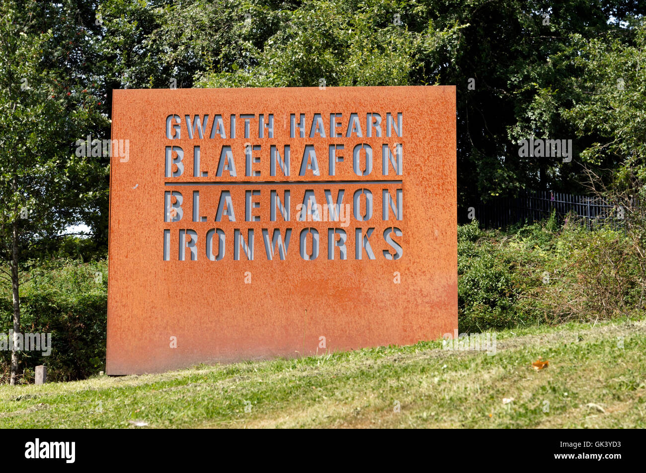 Blaenavon Ironworks, Torfaen, South Wales Valleys. Stock Photo