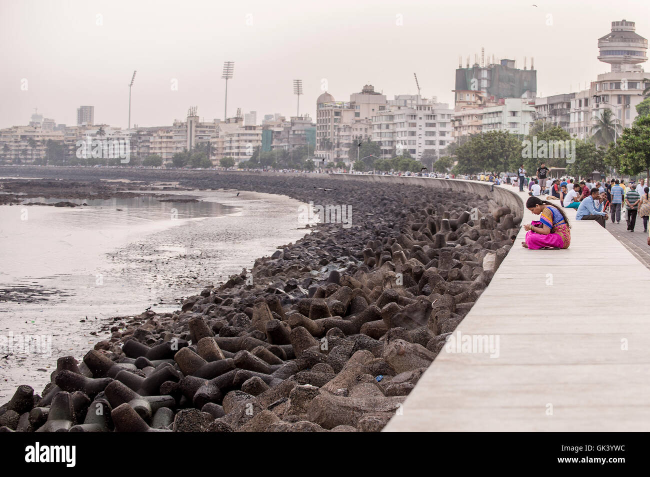 A general view of Nariman Point in Mumbai India  Credit: Euan Cherry Stock Photo