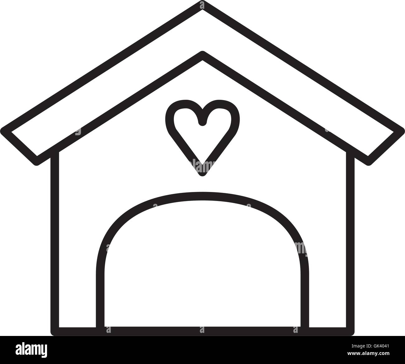 house love isolated icon Stock Vector Image & Art - Alamy