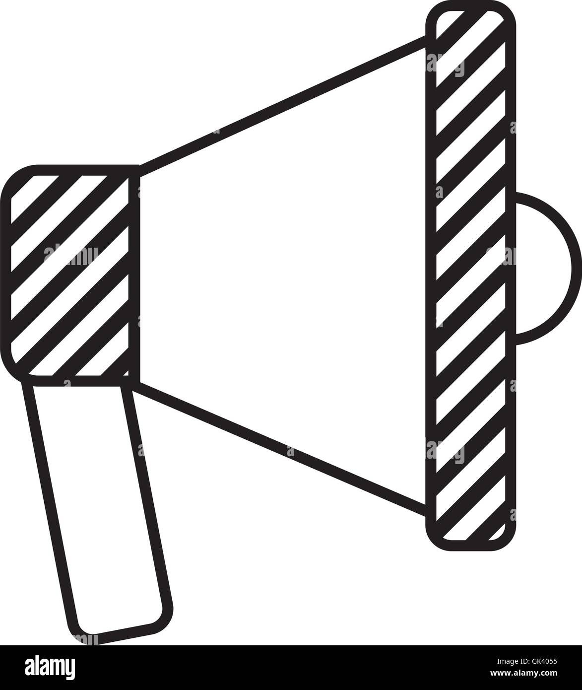 megaphone sound silhouette icon Stock Vector Image & Art Alamy