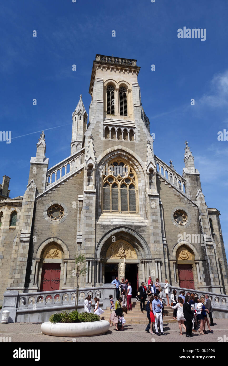 Eglise Sainte Eugenie church in Biarritz, France Stock Photo