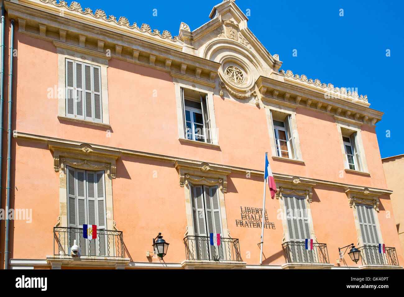 Town hall of Saint Tropez, France Stock Photo