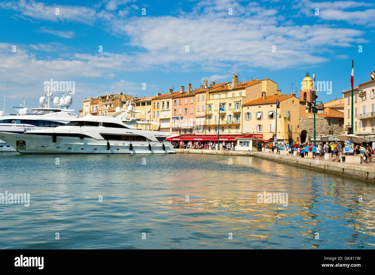 Harbor of Saint Tropez, France Stock Photo