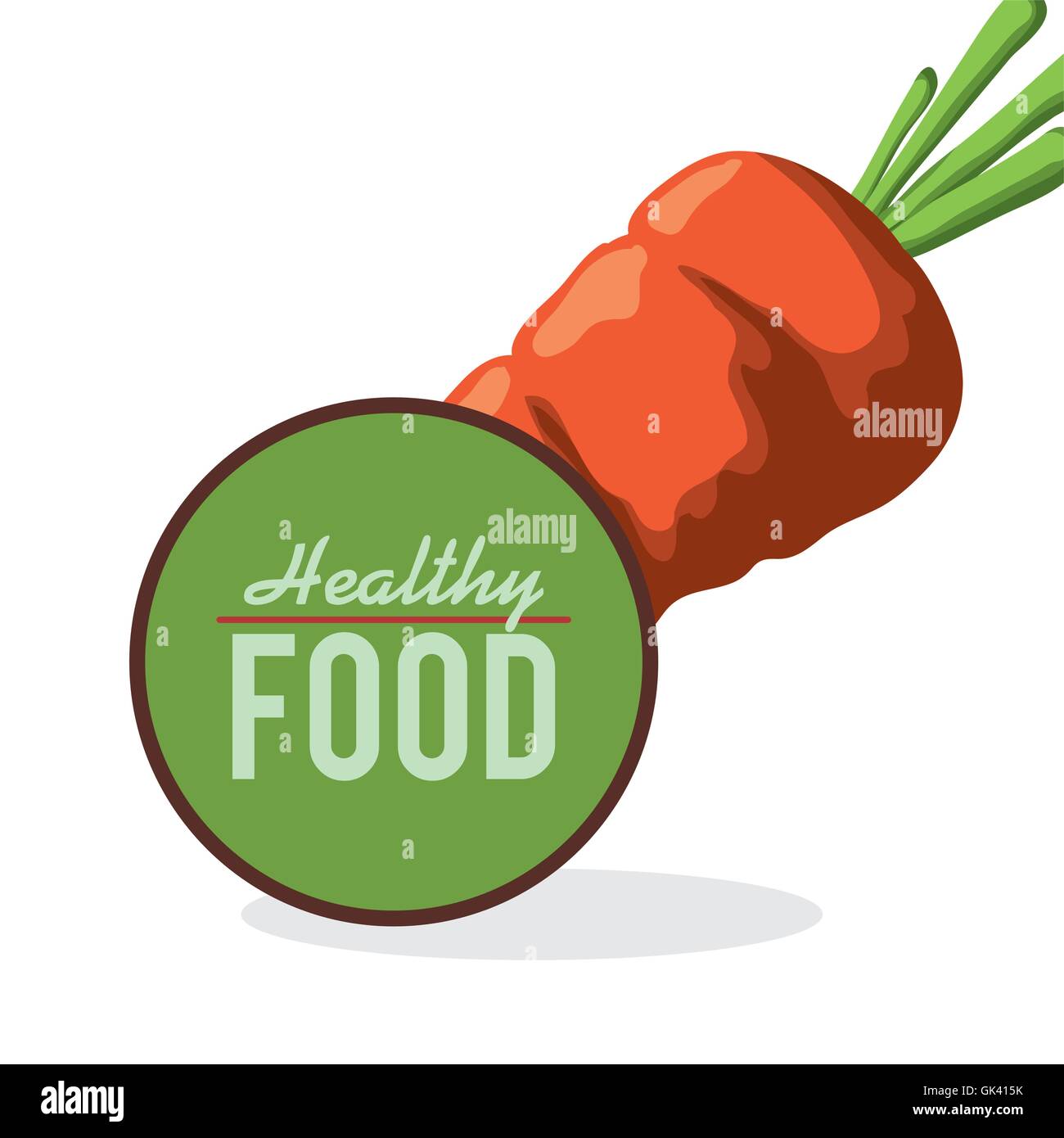 Healthy food design. organic food. flat illustration Stock Vector Image ...