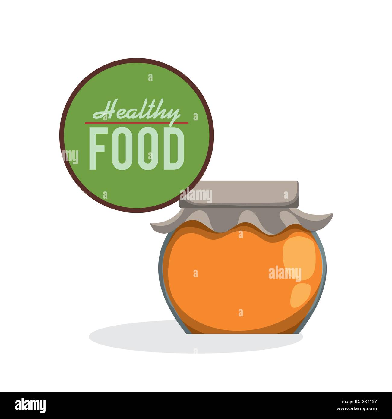 Healthy food design. organic food. flat illustration Stock Vector Image ...