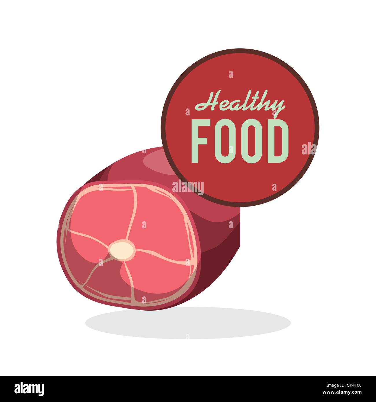 Healthy food design. organic food. flat illustration Stock Vector Image ...