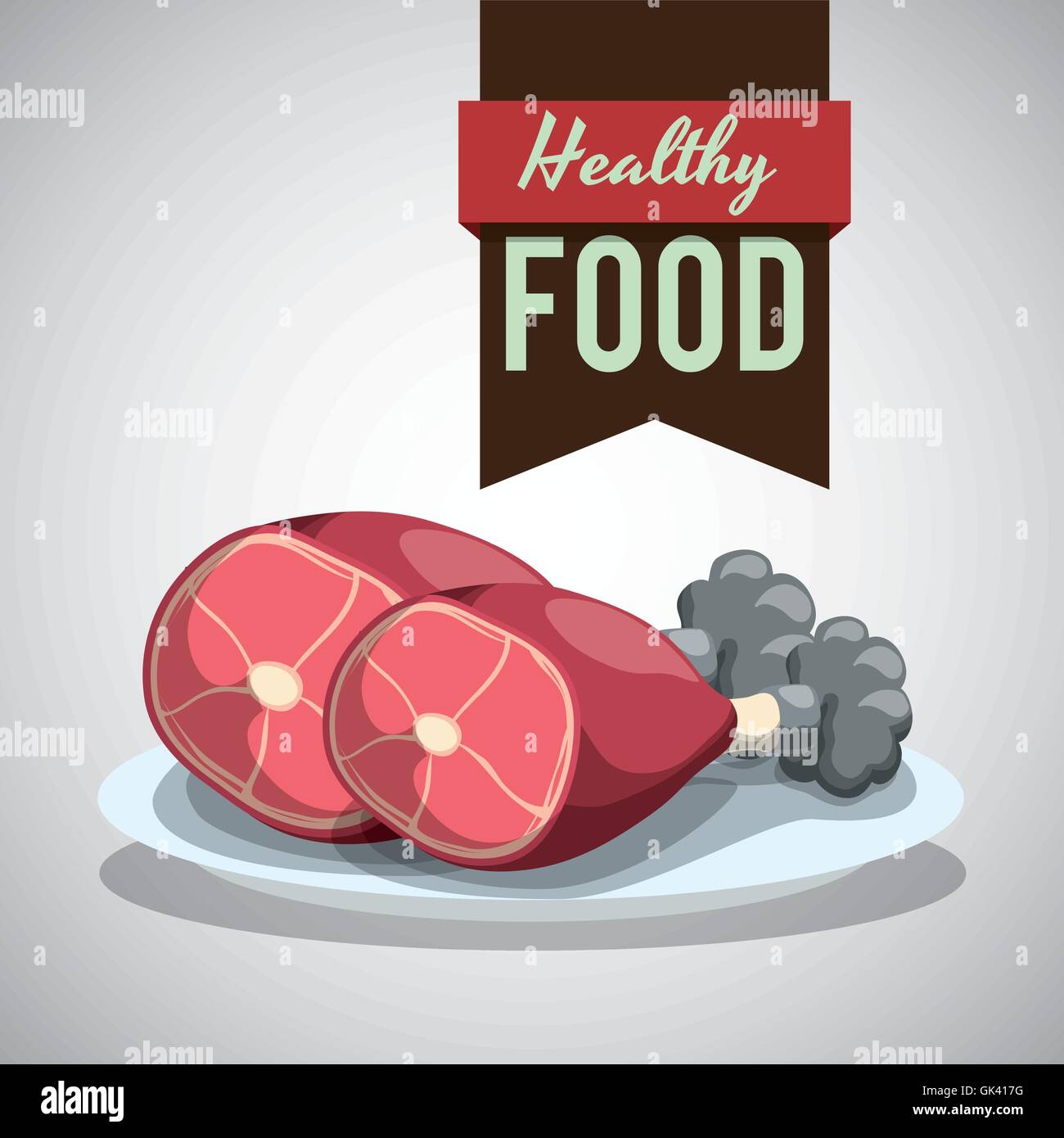Healthy food design. organic food. flat illustration Stock Vector Image ...
