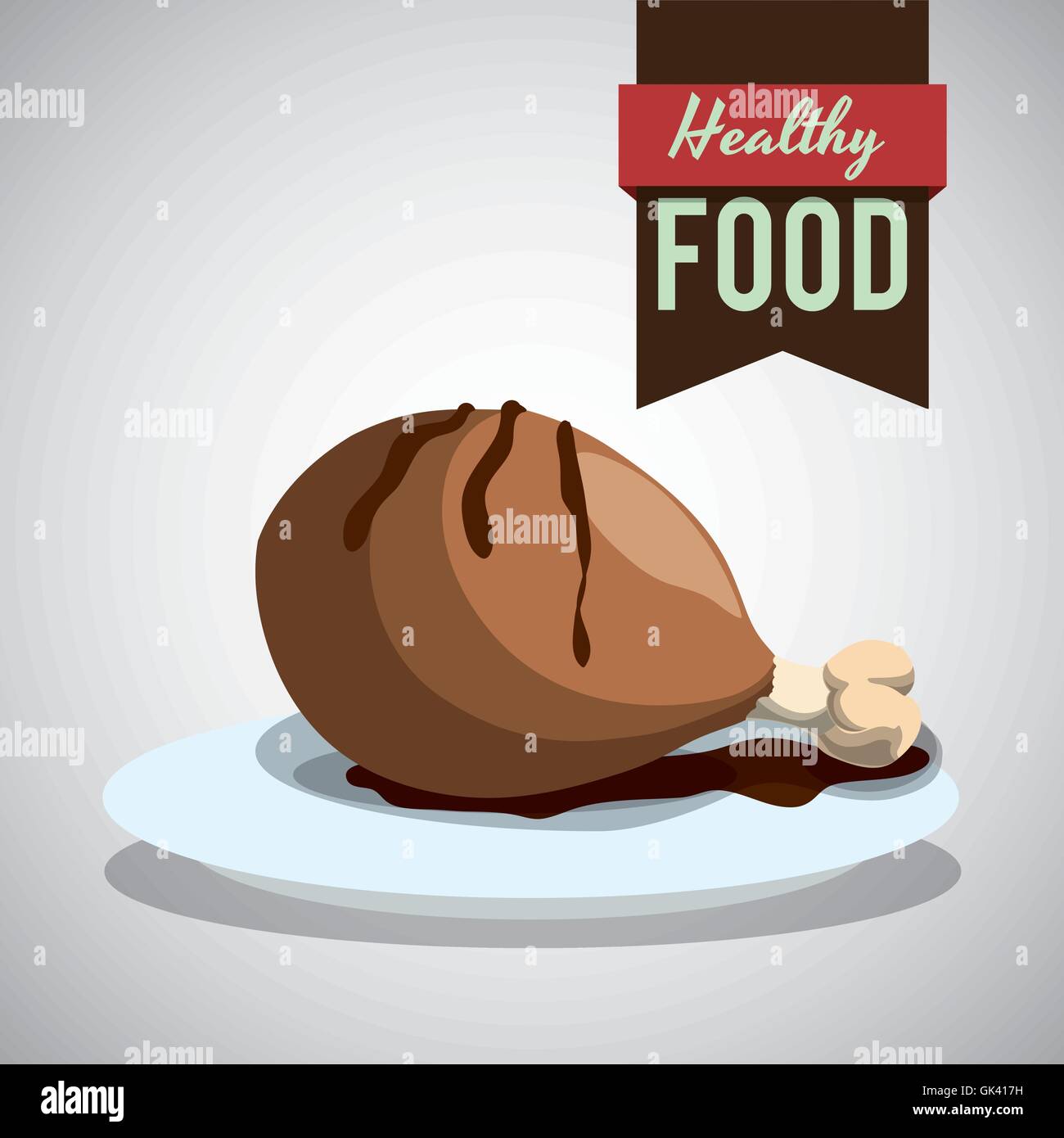 Healthy food design. organic food. flat illustration Stock Vector Image ...