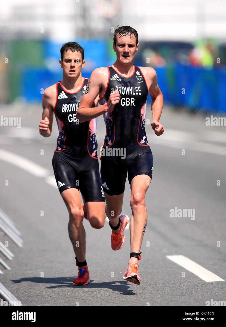 After a successful operation on that troublesome ankle late last year, alistair. Brownlee Brothers Olympics - Great Britain S Alistair Brownlee Leads From Brother Jonny During The Running Section Of The Men S Triathlon At Fort Copacabana On The Thirteenth Day Of The Rio Olympic Games Brazil Stock Photo