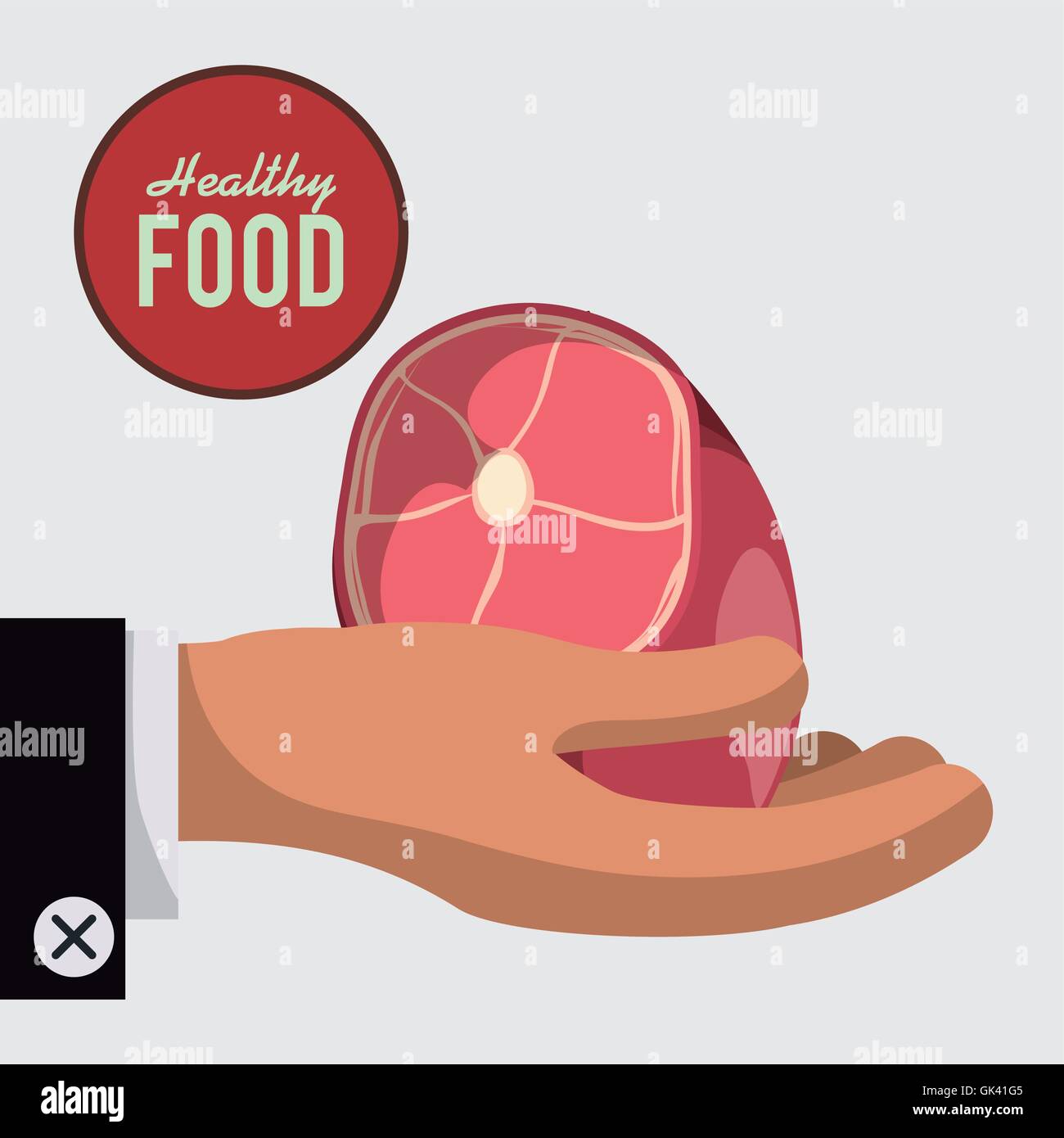 Healthy food design. organic food. flat illustration , vector Stock ...