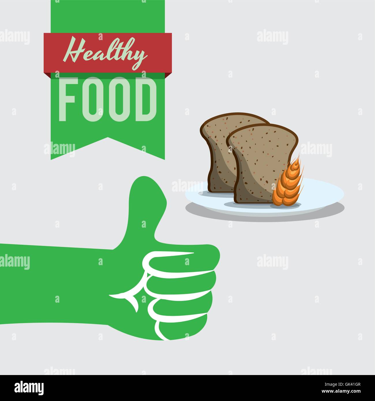 Healthy food design. organic food. flat illustration , vector Stock ...