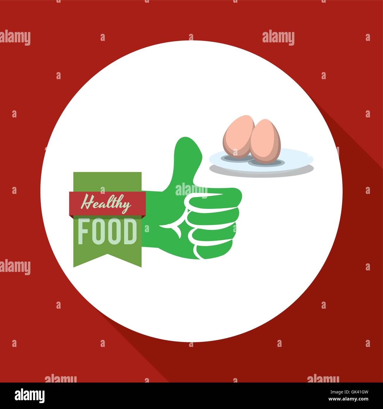 Healthy food design. organic food. flat illustration , vector Stock ...