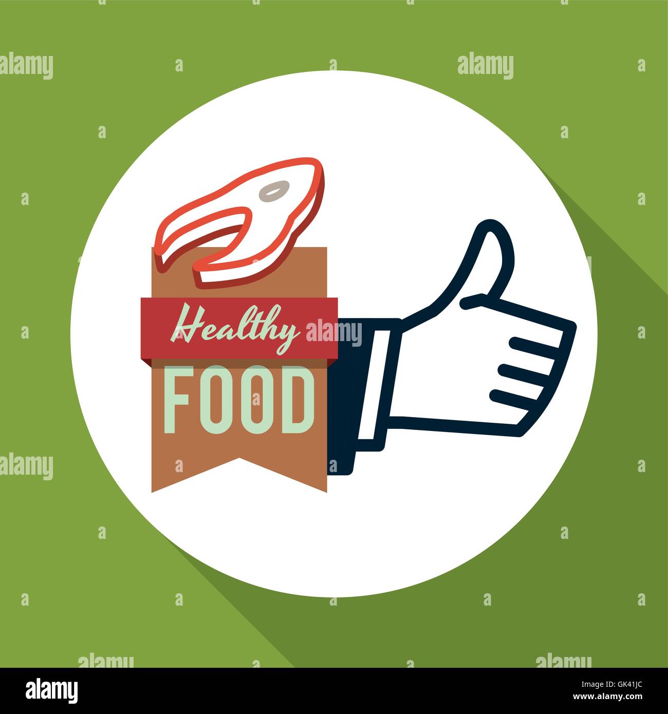 Healthy food design. organic food. flat illustration , vector Stock ...