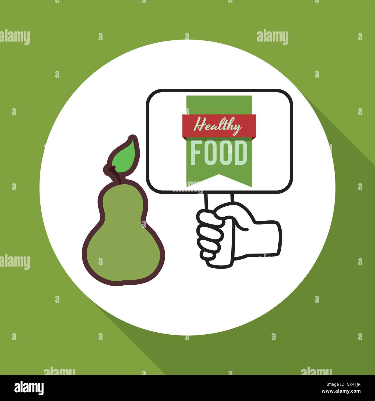 Healthy food design. organic food. flat illustration , vector Stock ...