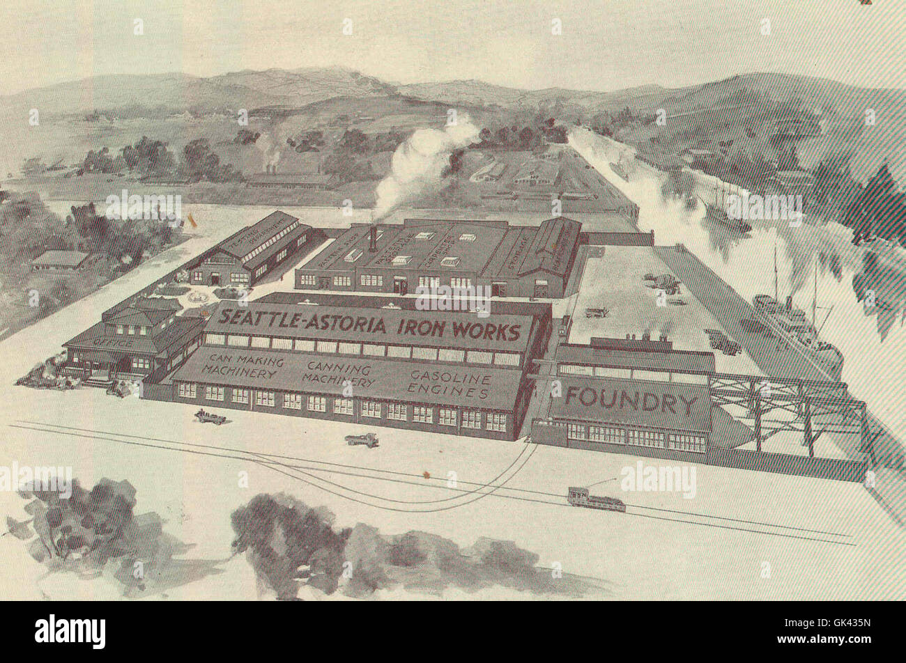 Seattle Metal Works The Seattle-Astoria Iron Works, located at 601 Myrtle Avenue in Seattle ...