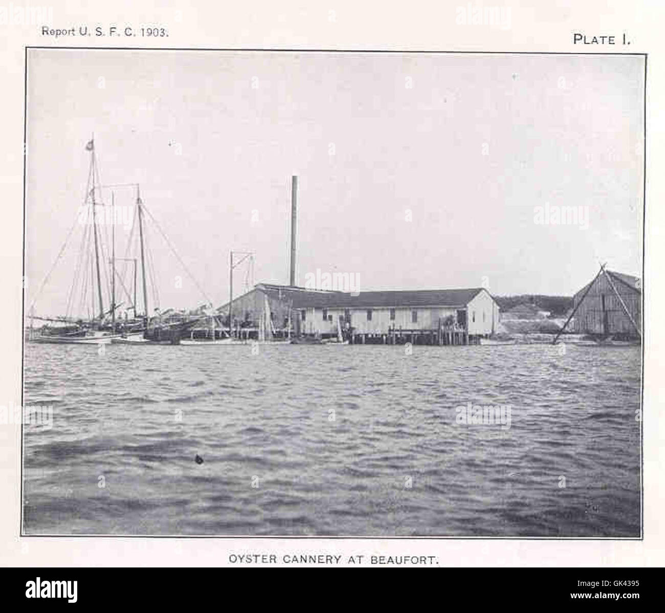 33745 Oyster Cannery at Beaufort Stock Photo Alamy